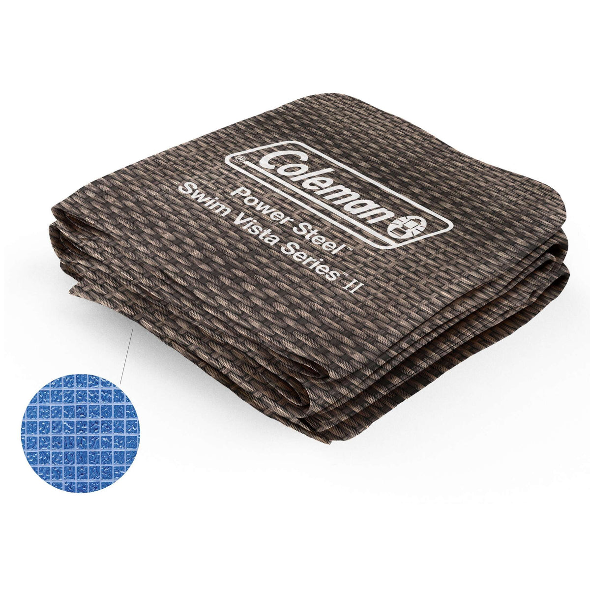16' x 8' x 48"/4.88m x 2.44m x 1.22m Coleman Rectangular Brown Rattern Pool Liner