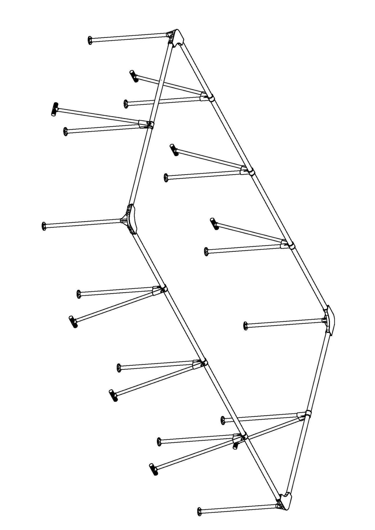 13'1" x 6'10" x 32" Rectangular Pool complete Frame(1/2)