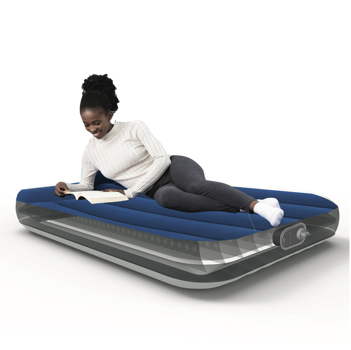 Bestway Tritech Air Mattress Twin 12” with Built-in AC Pump