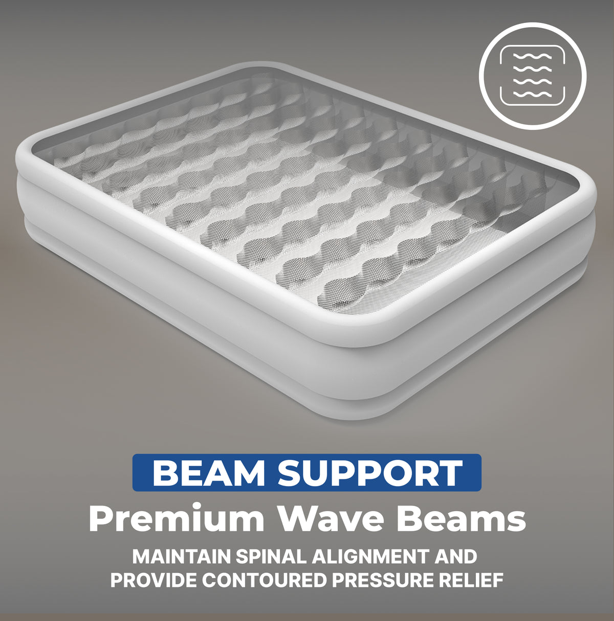 Sealy Tritech Air Mattress Twin 20” with Built-in AC Pump