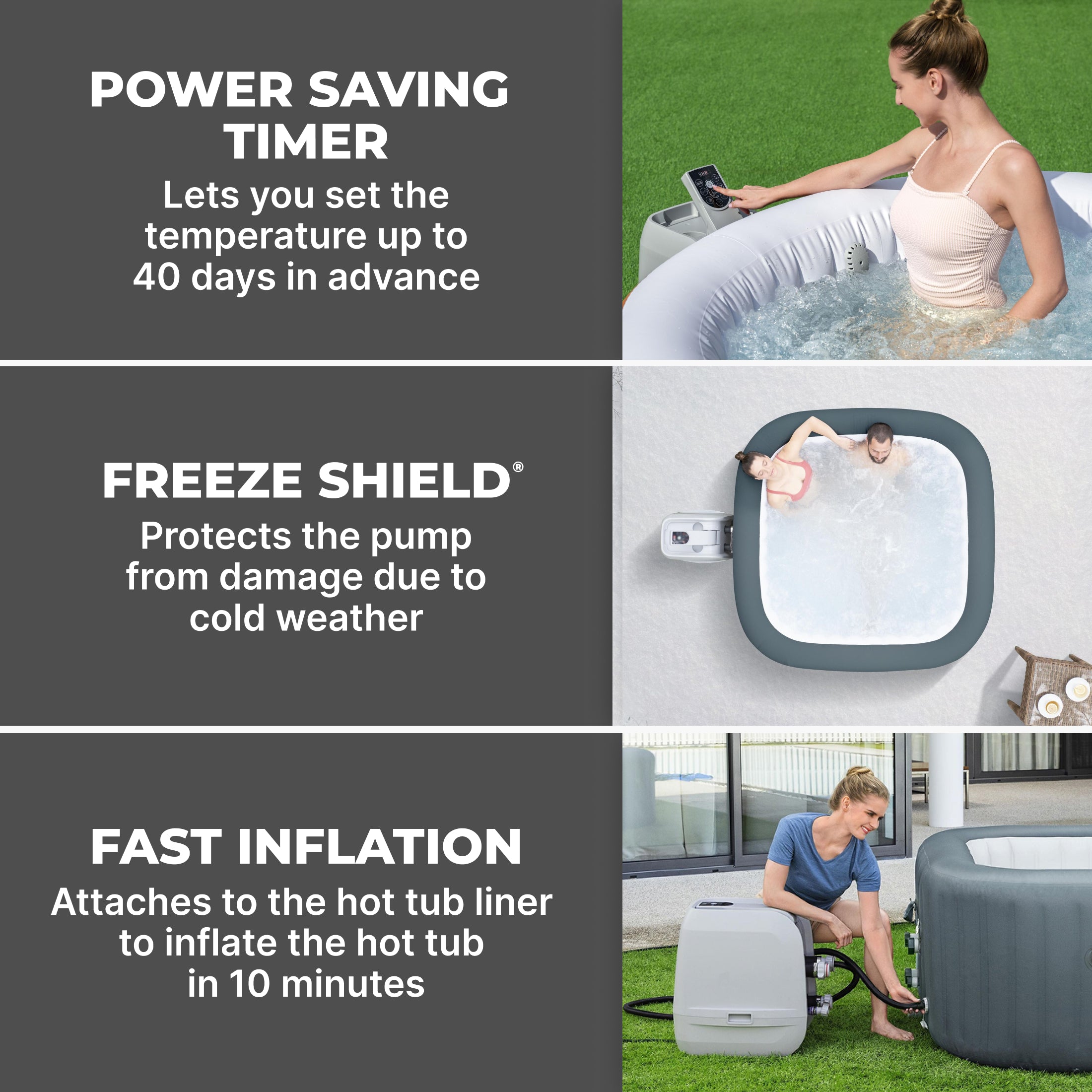 SaluSpa HydroJet Pro Smart Hot Tub Heater Pump with App-Control