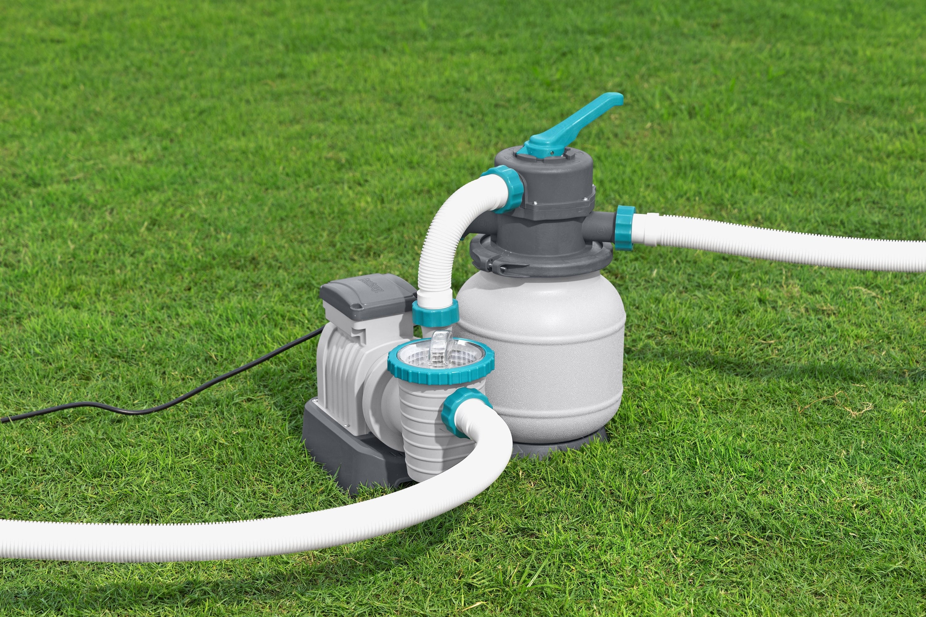 Pompe de filtration à sable Bestway 1 600 gallons pour piscine hors sol