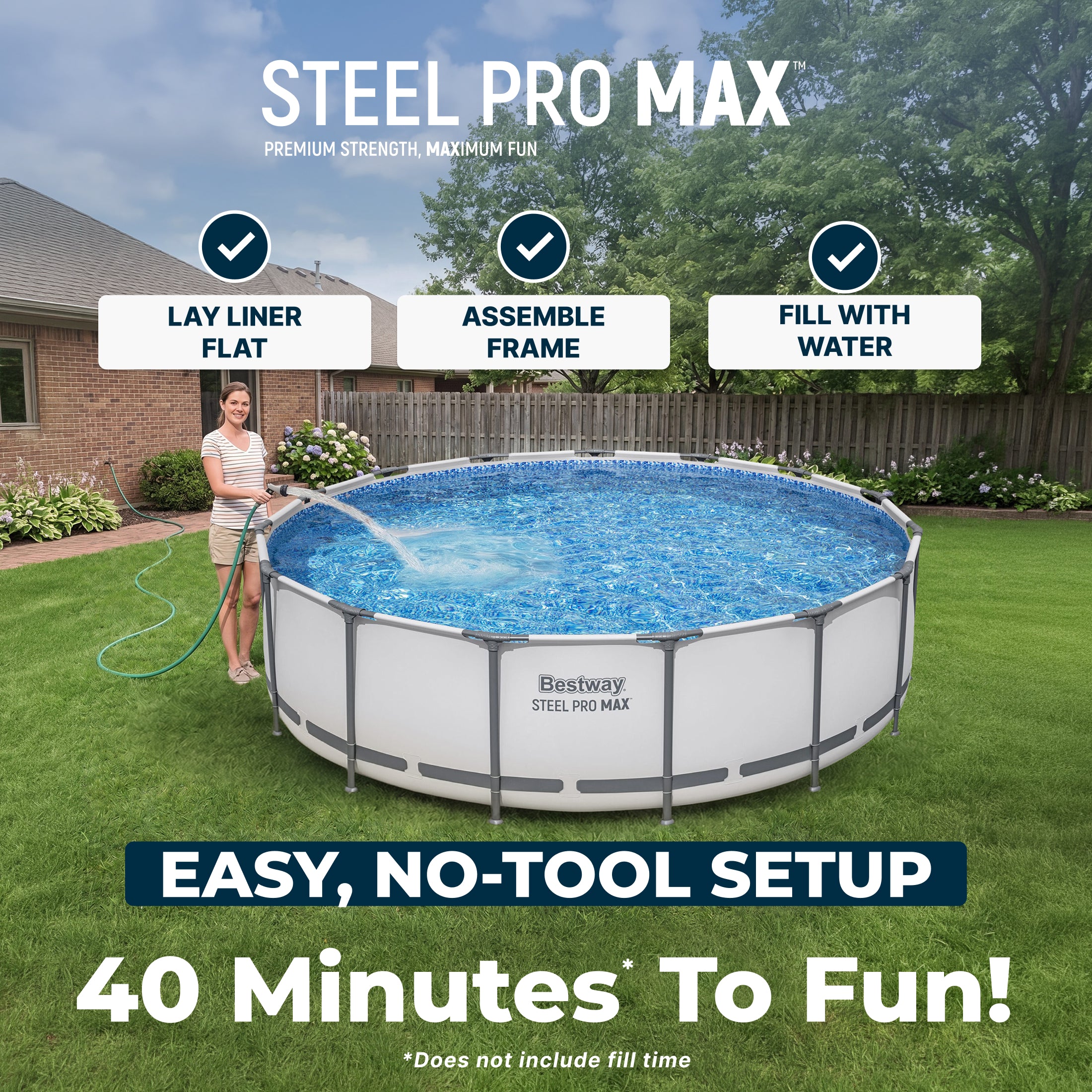 Piscine hors sol Bestway Steel Pro MAX 15 pi x 42 po