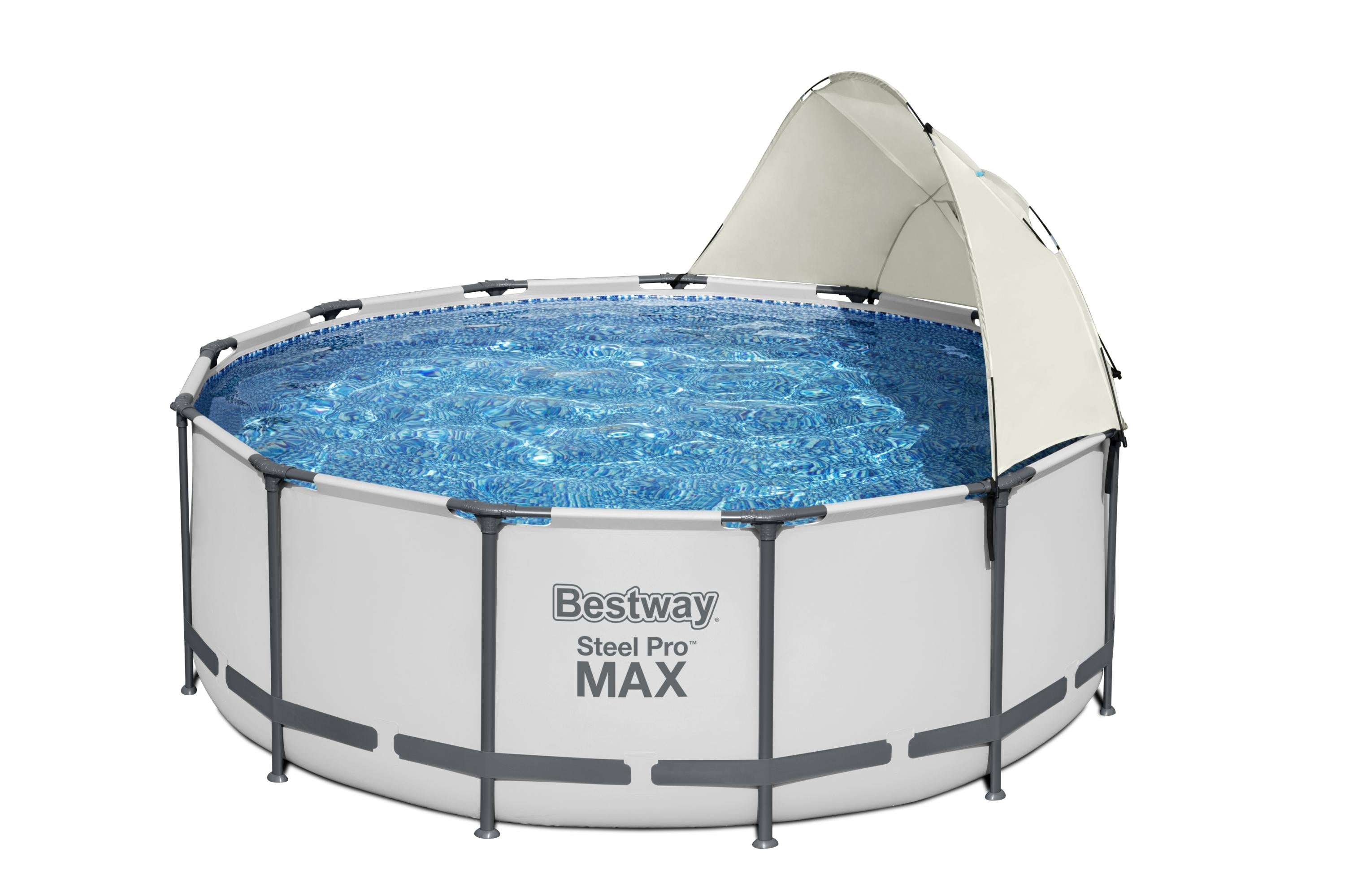Auvent de piscine hors sol Bestway, pare-soleil 3 à 5,5 m