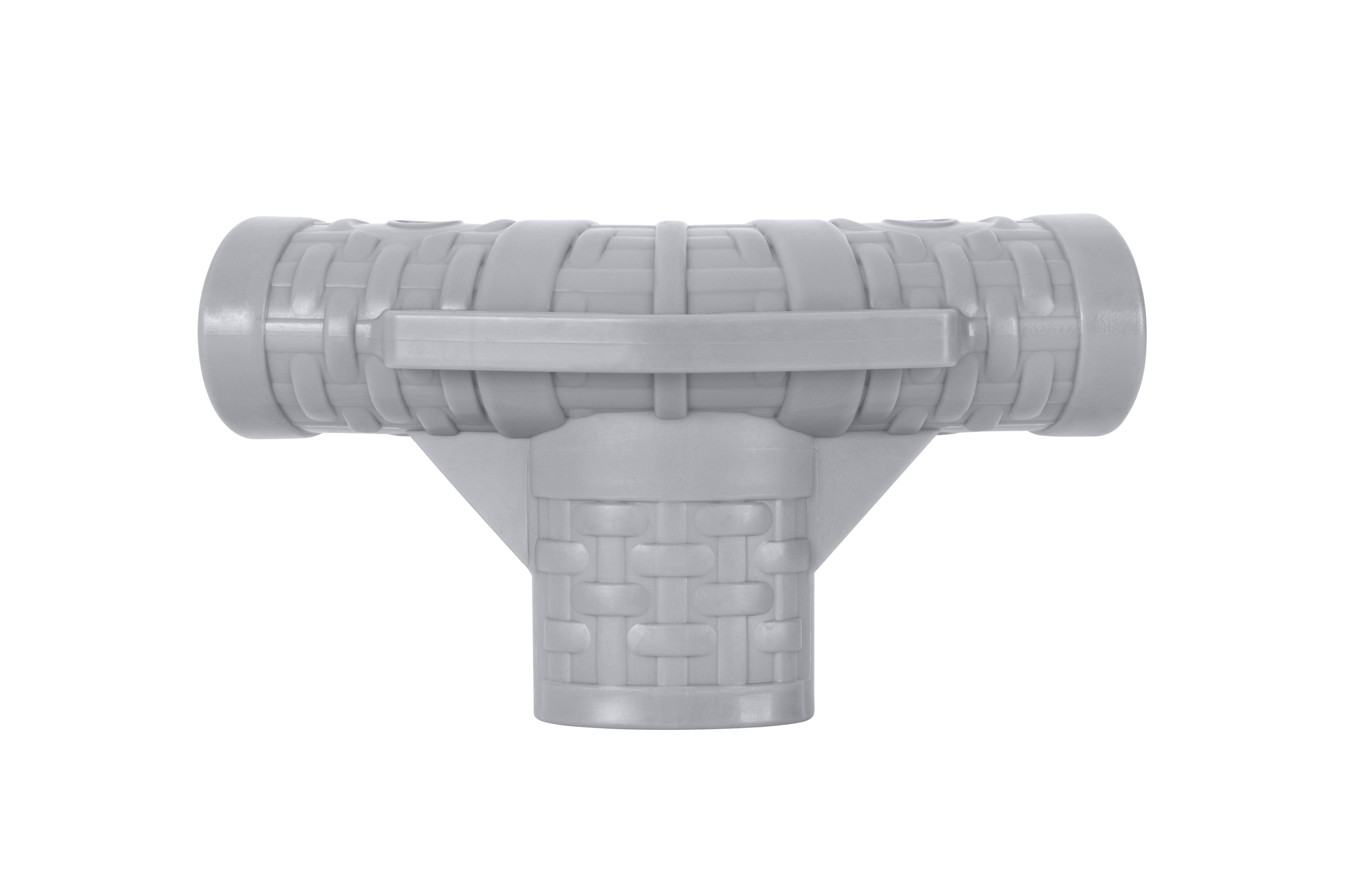 Reemplazo del conector en T para piscina elevada redonda Steel Pro MAX, gris claro