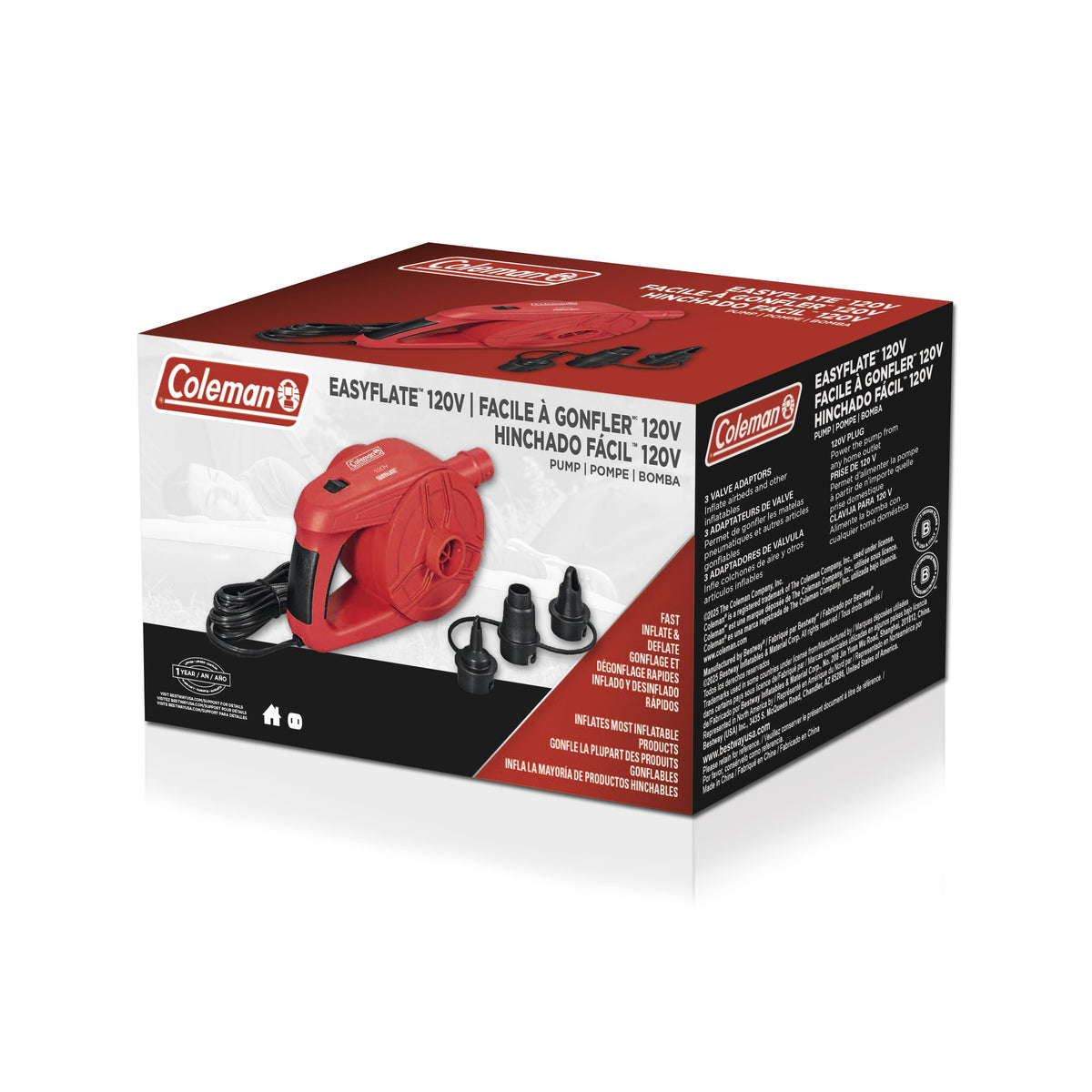 Coleman EasyFlate 120V AC Electric Air Pump